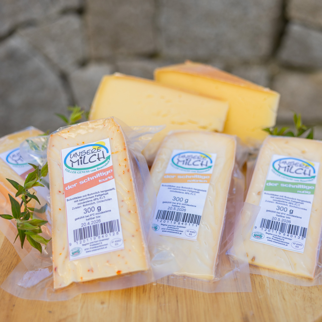 Käse ab Hof vom Bauernhof Grabmayr Prambachkirchen im Bezirk Eferding