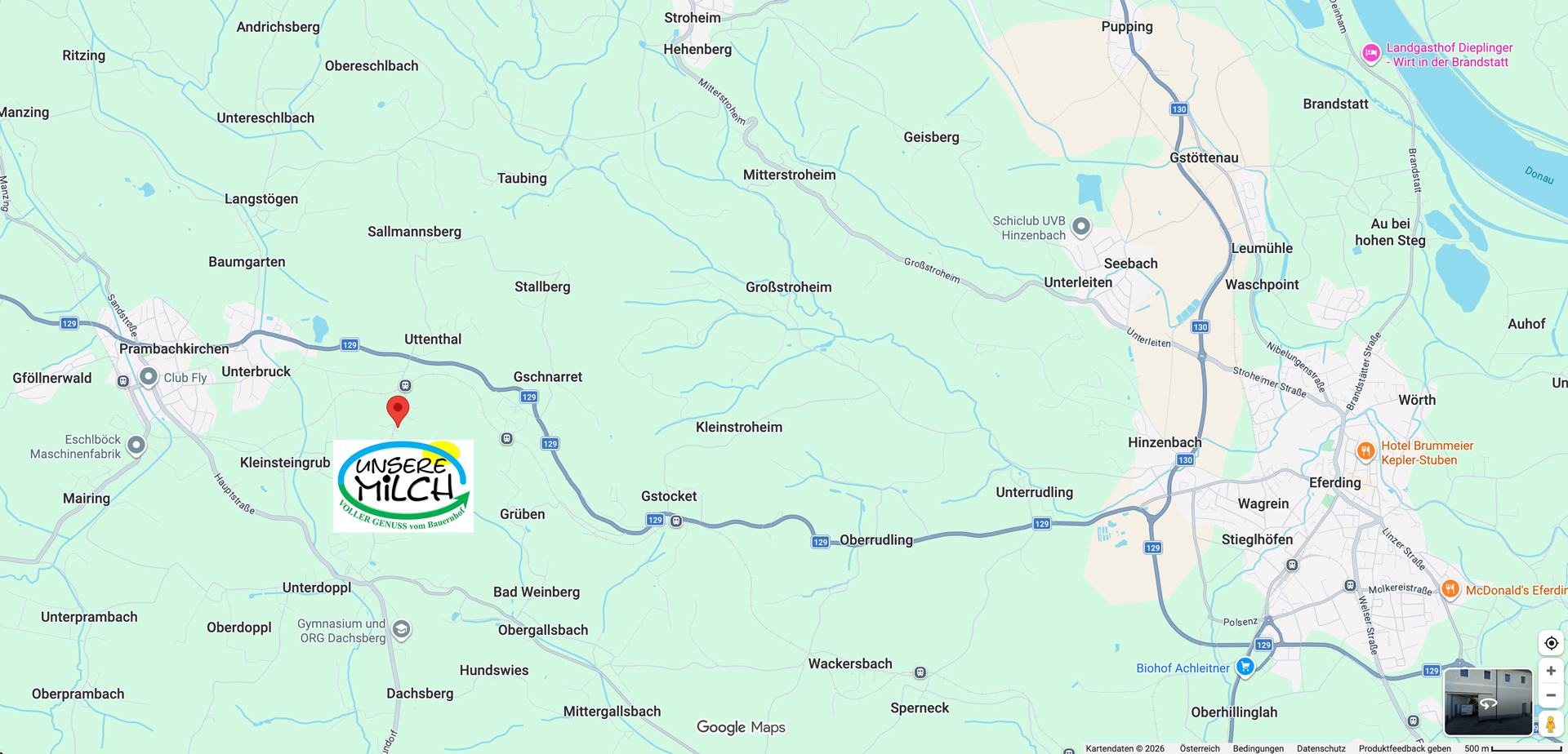 Unsere Milch Grabmayr Prambachkirchen Anreise